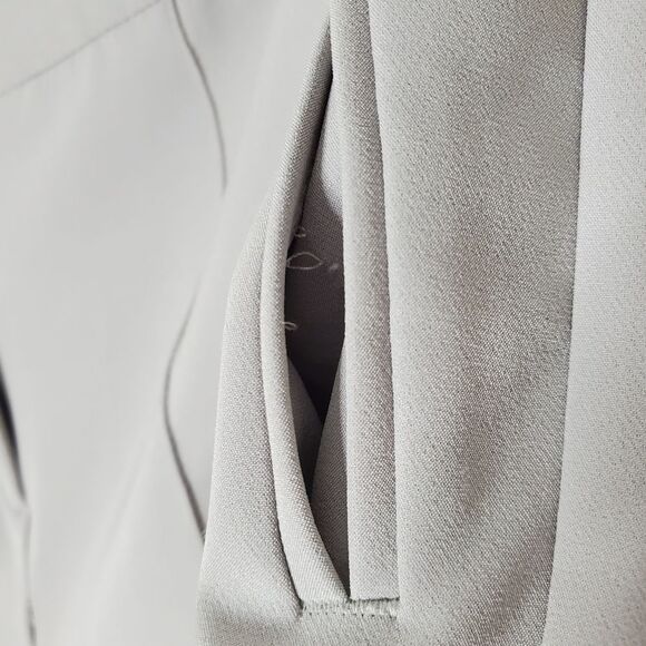 NWT Adrianna Papell Light Gray Slit-Front Slim Fit Ankle Dress Pants Size 10 - Picture 15 of 16